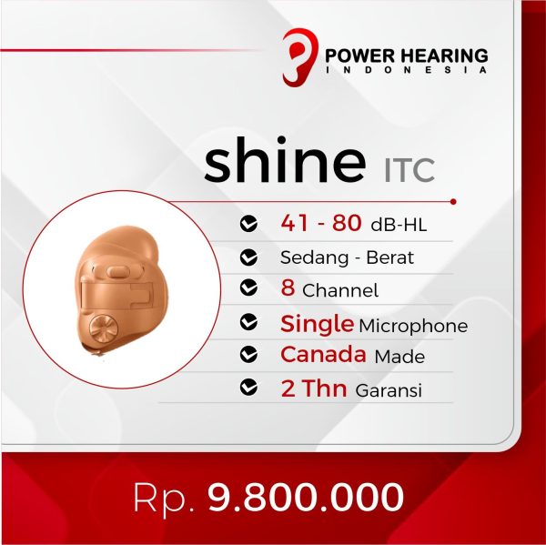 alat bantu dengar, Shine ITC, power hearing indonesia