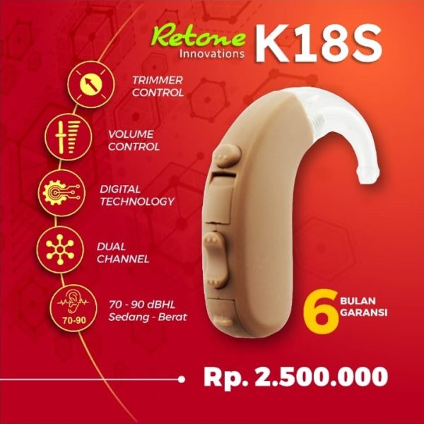 alat bantu dengar murah merk retone K18S